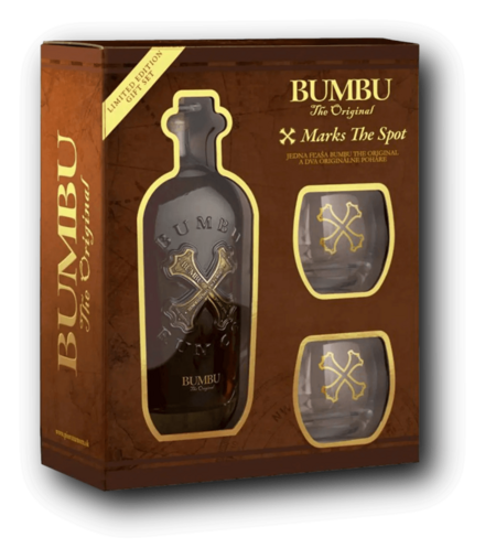 Bumbu The Original + 2 Pohárral 40% 0,7L