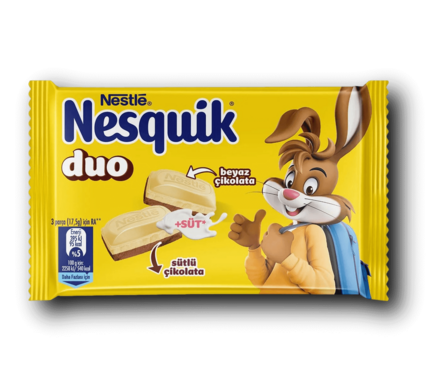 Nestlé Nesquik duo White and Milk Chocolate 70 g