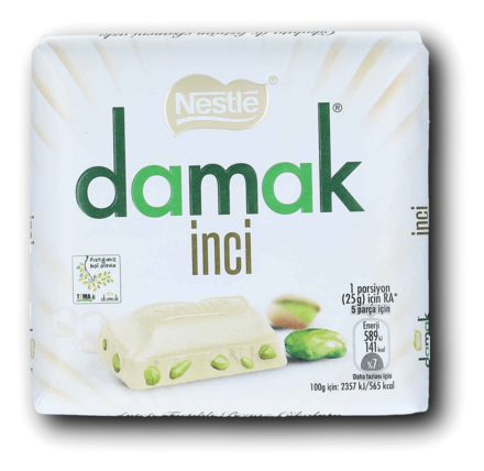 Nestlé Damak Inci – White Chocolate with Pistachio 60 g