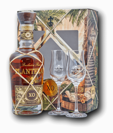Planteray XO 20th Anniversary + 2 Pohárral 40% 0,7L
