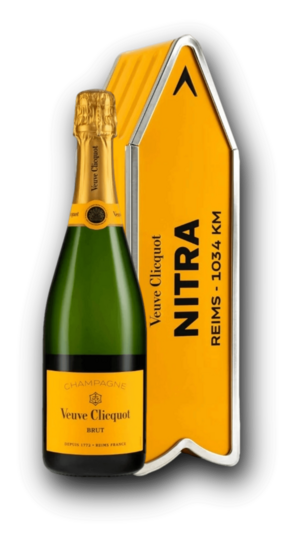Veuve Clicquot Yellow Label Brut + nyíl Nitra 12,5% 0,75L