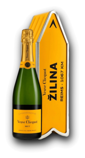 Veuve Clicquot Yellow Label Brut + nyíl Žilina 12,5% 0,75L