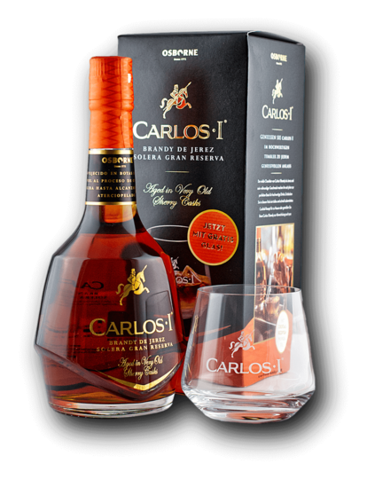 Carlos I Solera Gran Reserva + 1 Pohárral 40% 0,7L