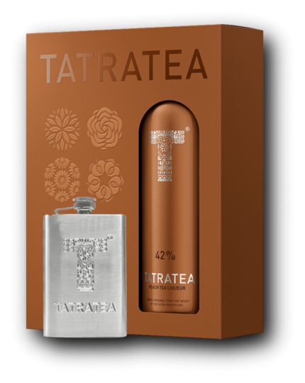 Tatratea Peach + laposüveg 42% 0,7L